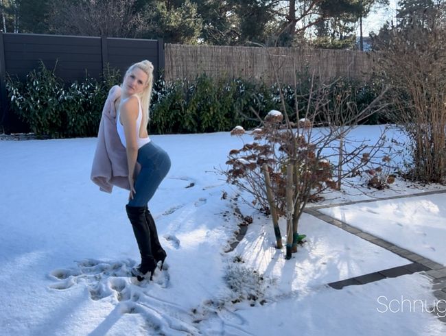 Blue Jeans und Stiefel! Zu dir oder zu mir?