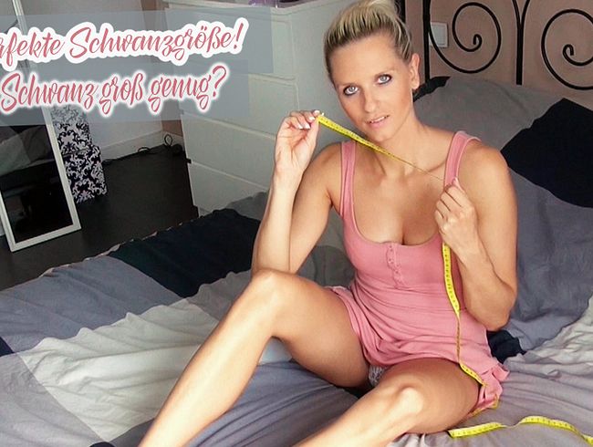 Die perfekte Schwanzgröße! Ist dein Schwanz zu klein?