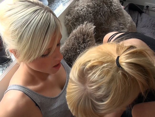 (Fehlender1. Teil) 3er! StiefSCHWESTER mit Sperma gedemütigt!