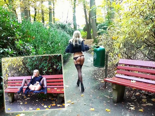 Riskanter Parkbank-Fick! Hast du mich auch beobachtet?